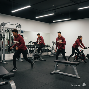เสื้อฮู้ดซิป Rex Fit Sports แบบสั่งทำพิเศษ ผ้าฝ้ายสำหรับเล่นกีฬา พร้อมบริการออกแบบตามสั่ง OEM เสื้อฮู้ดผู้ชาย - Product Image 3