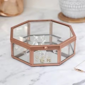 Boîte de rangement moderne en métal pour bijoux, bagues, boucles d'oreilles, colliers, usage domestique - Product Image 6