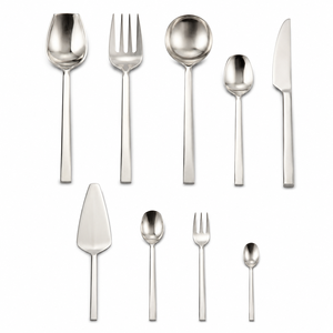 Minimalist Stainless Steel Flatware Set High Mirror Polish Dishwasher <b>Safe</b> Wedding Dining Cutlery Spoon Fork <b>Knife</b> Set - Product Image 1