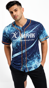 Maillot de baseball court élégant et respirant grande taille avec finition par sublimation de qualité supérieure pour le sport et le style de vie (100 % coton) - Product Image 2