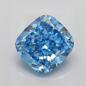 Pierre de diamant bleu fantaisie vif de qualité supérieure, forme coussin, 1,80-1,90 carats, grade VS1, pierre non montée pour la création de bijoux de luxe - Product Image 1