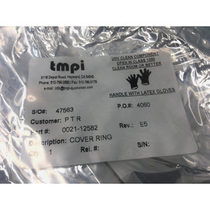 AMAT 0021-12582 ANILLO DE CUBIERTA, 8" SIP TA/TAN, SZBESC - Equipo y piezas de semiconductores de confianza de Trusted Global Legacy - Product Image 1