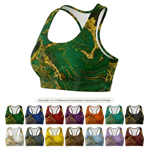 Latest Design Seamless Sports <b>Bra</b> Racerback Workout High Support Fitness Yoga Gym Running Breathable 4 Way <b>Stretch</b> Sports <b>Bra</b> - Product Image 1