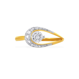 Anillo de Diamantes de Corte Redondo en Oro Amarillo de 18K de Lujo para Mujer, Anillo de Compromiso y Boda Personalizado, Joyería Fina, Proveedor de Fábrica OEM ODM - Product Image 3