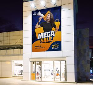 Impresión de pancartas publicitarias grandes para exteriores de 10x10 pies, pancarta flexible de PVC personalizada, resistente al agua, a los rayos UV y a la intemperie. - Product Image 2