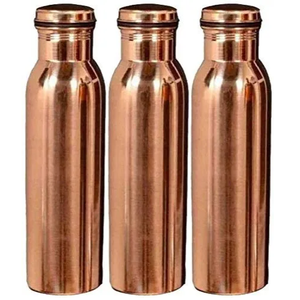 Bouteille en cuivre indienne 100% cuivre véritable, vaisselle de cuisine et de table, bouteilles d'eau en cuivre pur, disponibles au prix de gros - Product Image 4