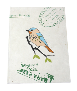 Promotional Gift <b>Diary</b> Cotton Paper Hard Cover Bird Printed Journal Stationary Hard Cover Notebook <b>Diary</b> For Gifting - Product Image 1