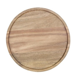Plateau en bois naturel fait main pour servir des fruits, des collations, du pain, du fromage, des desserts, des apéritifs et pour la présentation de table - Product Image 3