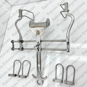 Juego de Retractores Abdominales Balfour de Acero Inoxidable, Autoretráctiles, con Mangos Laterales Ajustables, Instrumento Quirúrgico de 10 Pulgadas - Product Image 3
