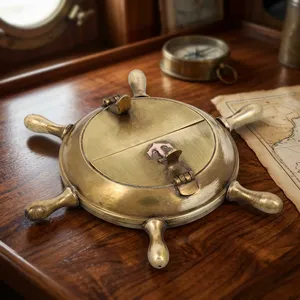 Cendrier de table décoratif en métal avec porte-cigarettes pour la maison, le bureau, le bar, le restaurant, l'intérieur - Product Image 6