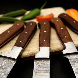 Juego de cuchillos de cocina de acero de Damasco, colección de cuchillos de cocina premium para chefs profesionales y uso doméstico. - Product Image 3