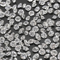 Diamants synthétiques CVD HPHT de laboratoire, taille ronde, 1,8 mm-2,5 mm, couleur DEF blanche, clarté VVS-VS, en vrac, polis, pour la fabrication de bijoux glacés, vente en gros