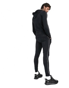Custom Made Men's Sports Wear Active Wear Athletic Track Suit Men's Body Fit Sweat Suit In Slim Fit With Drawstring Hoodie - Product Image 1