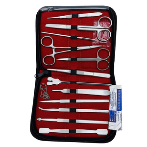 Kits chirurgicaux de qualité supérieure, 13 pièces, en acier inoxydable, comprenant ciseaux, pinces, forceps, et outils de bronzage pour étudiants, prix abordable, OEM - Product Image 4