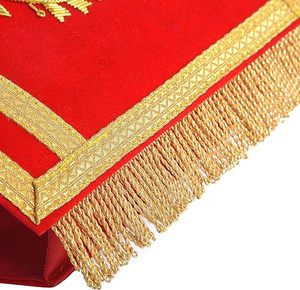 Past Grand High Priest Royal Arch Chapter Cuff - <b>Red</b> Velvet With Gold Fringe High Priest Royal Arch Chapter - Product Image 4