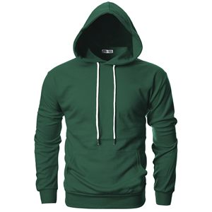Sweat à capuche pour homme, pull-over uni personnalisé, sweat à capuche en molleton épais, poche kangourou, mélange de coton 100%, coupe décontractée - Product Image 1