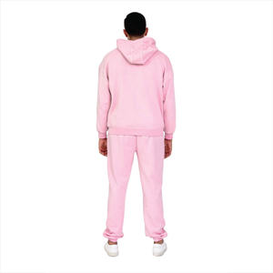 Conjuntos deportivos de dos piezas con logotipo personalizado para hombre, sudaderas a juego para etiquetas de ropa urbana estadounidense, bajo MOQ, precio de fábrica de marca privada - Product Image 5