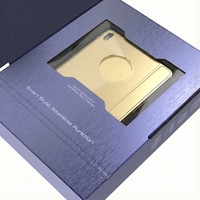 Boîte d'expédition en carton ondulé personnalisée, auto-adhésive, avec bande de déchirement, inviolable, en carton ondulé E, emballage recyclable, matériaux recyclés