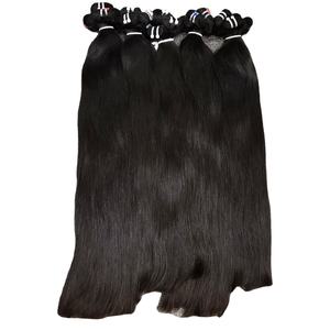 Cabello virgen 100% de alta calidad, liso Natural, gran Stock, venta al por mayor, cabello crudo vietnamita, trama de cabello humano teñido - Product Image 1