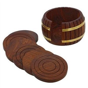 Modern Wooden Coaster Collection For Stylish Beverage Presentation And Reliable <b>Table</b> Surface Protection Everyday - Product Image 6