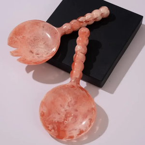 Ensemble d'ustensiles à salade en résine perlée faits à la main, écologiques, FAIZA CRAFT, élégants, durables, compatibles lave-vaisselle et micro-ondes - Product Image 6