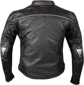 เสื้อแจ็คเก็ตหนังสำหรับขี่มอเตอร์ไซค์แบบทนทานสูง ได้รับมาตรฐาน CE พร้อมแผ่นป้องกัน เหมาะสำหรับการเดินทางท่องเที่ยว ไซส์ใหญ่ ใช้ได้ทุกสภาพอากาศในฤดูหนาว - Product Image 3