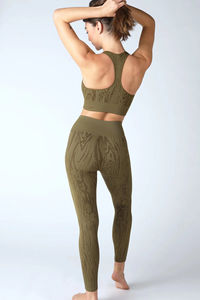 ชุดโยคะไร้ตะเข็บสำหรับผู้หญิง ชุดออกกำลังกาย 5 ชิ้น ชุดออกกำลังกายโยคะสำหรับผู้หญิง ชุดออกกำลังกาย เสื้อโยคะ และชุดกีฬา - Product Image 3