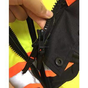 Chaqueta de Seguridad Reflectante de Alta Visibilidad, Impermeable, Ropa de Trabajo de Alta Visibilidad, Cortavientos para Construcción, Tráfico, Seguridad Vial, Impermeable - Product Image 5