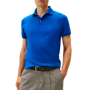 เสื้อเชิ้ตผู้ชายทรงปกติ คอปกเรียบ ผ้าฝ้ายถักคุณภาพพรีเมียม 100% ระบายอากาศได้ดี ลายเรียบ น้ำหนัก 180 กรัม ย้อมเส้นด้าย ติดกระดุม สวมใส่สบาย - Product Image 5