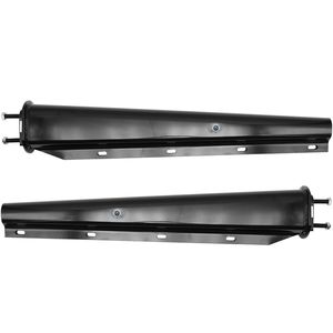 Supporto Nero Dritto a Molla per Paraspruzzi per Camion Semirimorchi, Interasse Bulloni 2.5 Pollici, Lunghezza 30 Pollici, Accessorio Riflettente per il Controllo del Carico - Product Image 1