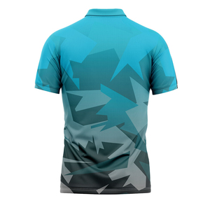 เสื้อโปโลแขนสั้นสีน้ำเงินกรมท่าสำหรับผู้ชาย ทรงปกติ สวมใส่สบาย สีพื้น ผ้าทอ - Product Image 1