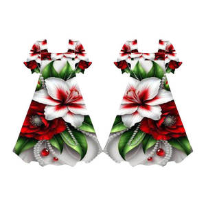Robe Mumu à imprimé floral, manches courtes, robe pour femmes, design polynésien personnalisé, robe Mumu micronésienne - Product Image 5