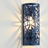 Luminaire mural multifonctionnel de luxe fait main en fer forgé Art Déco 2026, idéal pour la décoration intérieure et comme cadeau islamique
