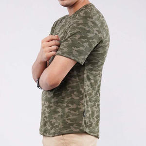 T-shirt camouflage pour homme, style camouflage, coupe ample, coton, décontracté, manches courtes, fabrication OEM aux États-Unis, marque privée, directement de l'usine - Product Image 4