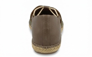 Sandalias Planas de Cuero Genuino Olive con Punta Cerrada, Diseño Floral Calado, Cierre de Correa, Transpirables, Zapatos de Esparto para Verano - Product Image 4