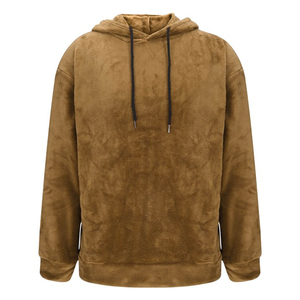 Good Quality <b>Fur</b> <b>Hoodie</b> For Adults Light Brown Color Long Sleeves Customized Size Drawstring <b>Fur</b> Hoodies For Winter Season - Product Image 2