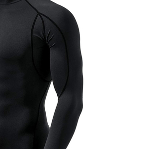 Men's <b>Long</b> <b>Sleeve</b> Rash Guard <b>Black</b> Gray Full <b>Sleeve</b> Quick Dry Spandex Polyester Sportswear <b>Top</b> With Cheap Price & OEM Service - Product Image 3