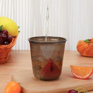 YAMAT Nouveauté Gobelets en plastique PET jetables noirs en forme de U de 12oz, 14oz, 16oz avec logo personnalisé pour boissons froides, café glacé, thé Boba - Product Image 5