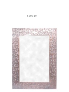 GOOD DESIGN Custom Silver Simple Rectangle Metal Photo <b>Frame</b> Creative Silver Flower Design <b>4x6</b> and 5x7 - Product Image 3