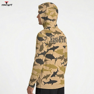 Sudadera con Capucha para Pesca, Sublimada, de Poliéster, de Secado Rápido, Personalizada, Ligera, con Protección Solar y Manga Larga, para Senderismo y Pesca al Aire Libre - Product Image 6