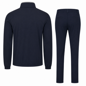 Ensemble 2 pièces ALIROZ INDUSTRY pour homme : veste et pantalon réversibles bleu marine respirants à fermeture éclair intégrale, style vintage hiver - Product Image 2