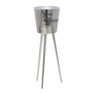 <b>Champagne</b> <b>Ice</b> <b>Bucket</b> Round 9 Inch Diameter 28 Inch Height Stainless Steel Modern Design Rust Resistant Party Use - Product Image 5