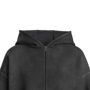 Sudaderas con Capucha de Invierno, Lavado Ácido, Logotipo Personalizado, Estilo Vintage, 100% Algodón Orgánico, Forro Polar Ecológico, Impresión Digital, Ropa Urbana - Product Image 4