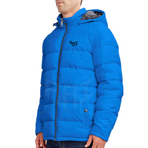 เสื้อแจ็คเก็ตพัฟเฟอร์บุผู้ชายสำหรับฤดูหนาว อุ่น น้ำหนักเบา มีฮู้ด บุผ้านวม แจ็คเก็ตแฟชั่นลำลอง - Product Image 3