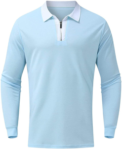 2026 New Autumn Men's Striped Knitted Button <b>Long</b>-<b>sleeved</b> POLO Shirt High Quality Trendy Business Casual Style Polo Shirt <b>Top</b> - Product Image 6