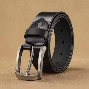 Cinturones de Cuero Genuino de Piel de Vaca para Hombre, con Hebilla de Aleación, Cómodos, Ligeros, Casuales, Ajustables, Duraderos, con Estampado Animal, Personalizados - Product Image 5