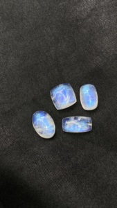 Certified Mix Lot Of Natural <b>Rainbow</b> Fire Moonstone Mix Shape Cabochons Stones Loose Gemstones 22.51 Carats For Jewelry - Product Image 2