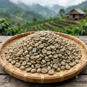 Grains de café vert Arabica du Vietnam de qualité supérieure, calibre 16, tamis 16, entièrement lavés, crus, non torréfiés, haute qualité, sacs en vrac, source directe - Product Image 1