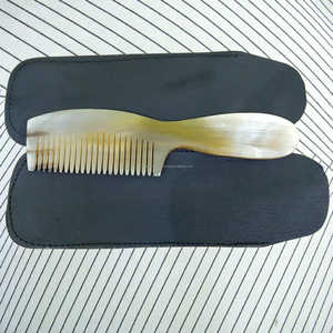 หวีทำมือจากเขาควายและวัวแท้ พร้อมซองหนังอย่างดี ราคาขายส่ง - Product Image 4