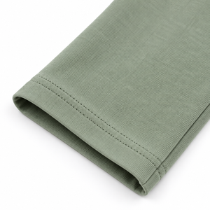 Women High Seamless Sage Green <b>Capri</b> <b>Leggings</b> for Spandex Nylon Jersey Stretch Soft Casual Lounge Yoga Wear OEM Wholesale - Product Image 4
